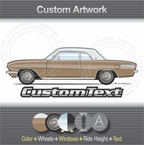 Custom 1961 1962 1963 61 62 63 Buick Special Deluxe Skylark Coupe 2 4 door sedan wagon Convertible V8 art for T-Shirt Hoodie Sticker Mug Long Sleeve Sweatshirt Print Magnet