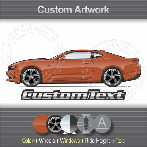 Custom 2019 2020 2021 2022 2023 2024 19 20 21 22 23 24 Chevrolet Chevy Camaro Coupe Convertible SS ZL1 1SS 2SS LT RS art for T-Shirt Hoodie Sticker Mug Long Sleeve Crewneck Sweatshirt Print Magnet